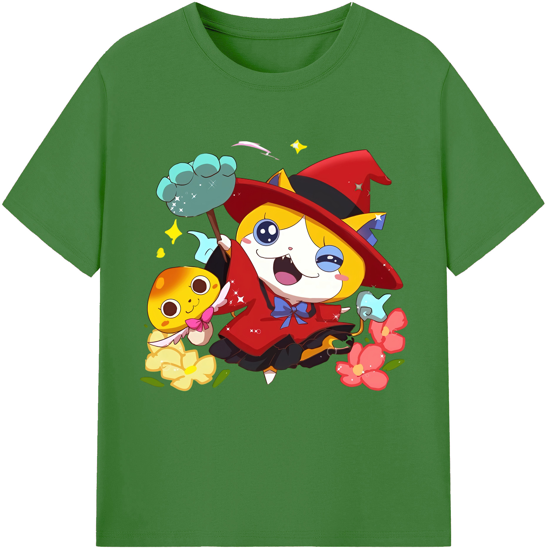 （画像用） 妖怪ウォッチ Yo-kai Watch レディースカジュアルプリントTシャツ（綿100％）